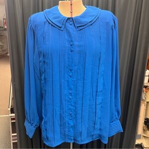Chic Royal Blue Women's Blouse